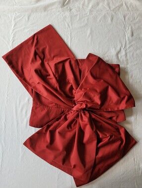 H&R Red Knot Detail Strapless Dress Top Size L